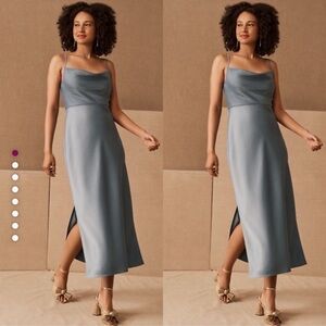 BHLDN > Cali Satin Charmeuse Midi Dress 4